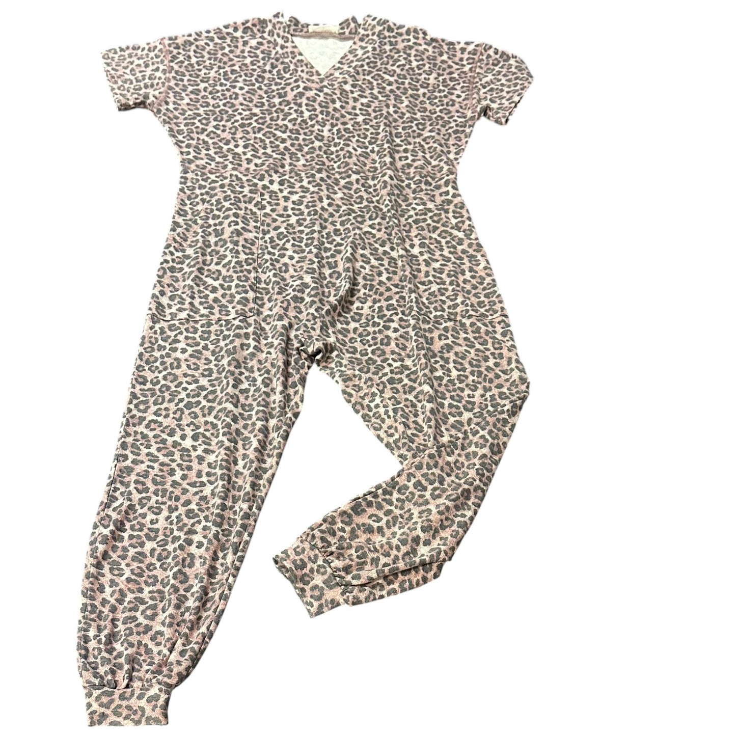 ZENANA ANIMAL PRINT JUMPSUIT 268 SMALL