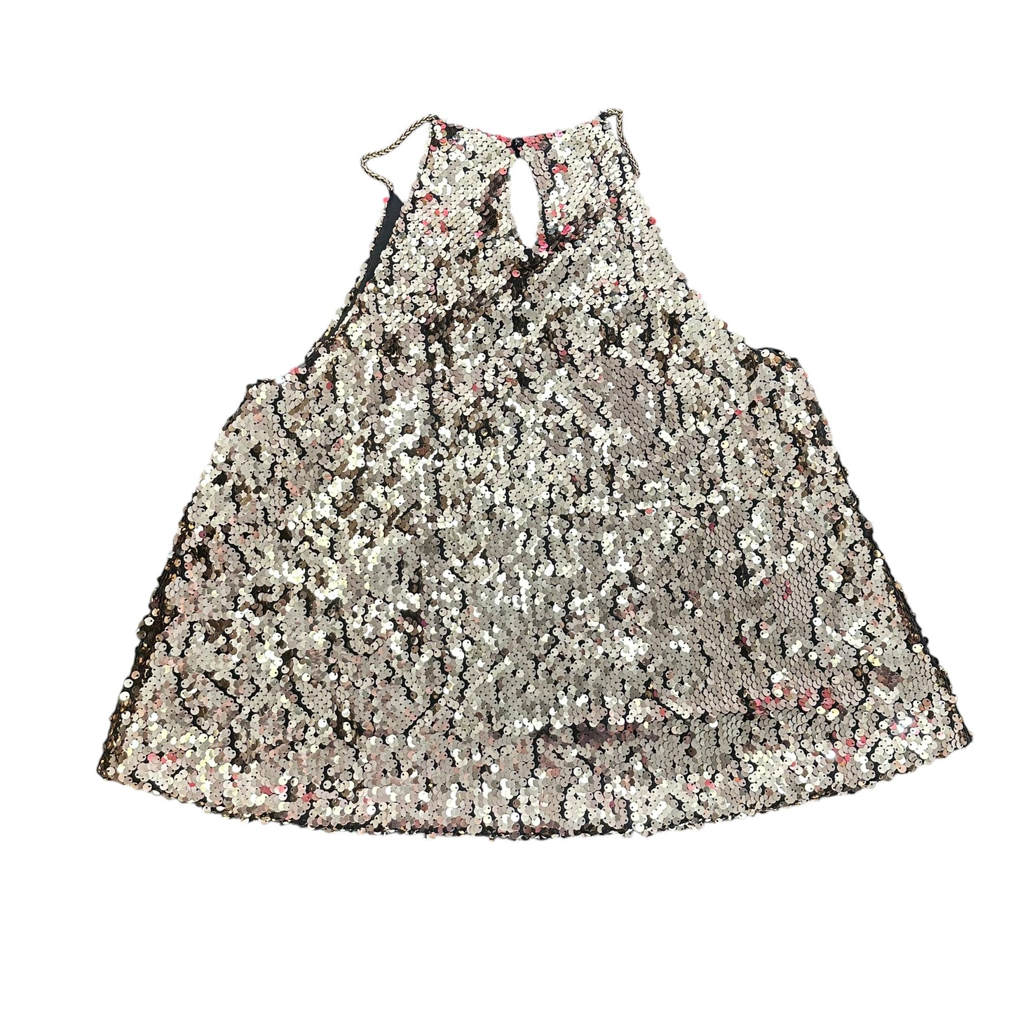 SHE & SKY GOLD SEQUINS BLOUSE 251 MEDIUM