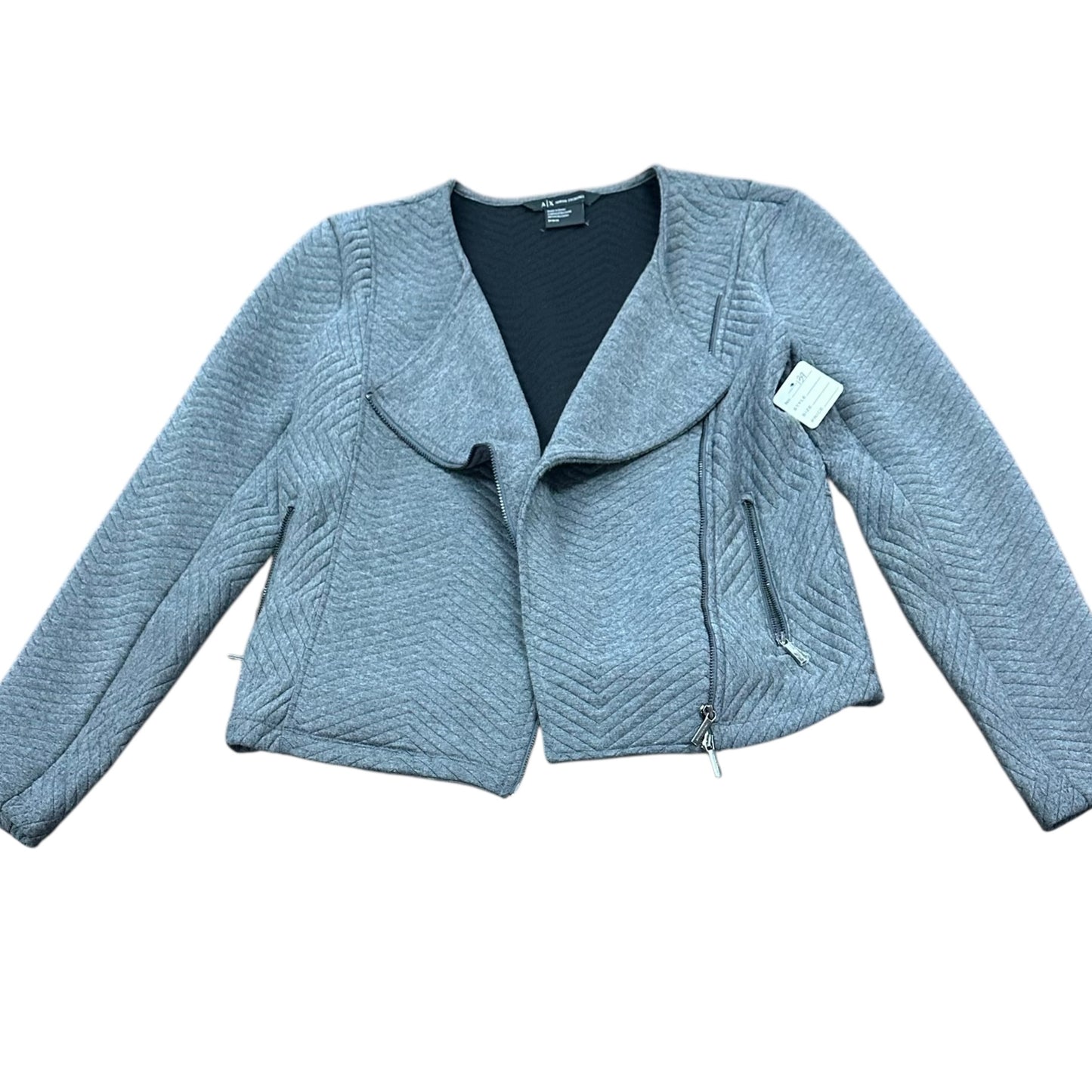 ARMANI EXCHANGE GRAY QUILTED JACKET 139 MEDIUM