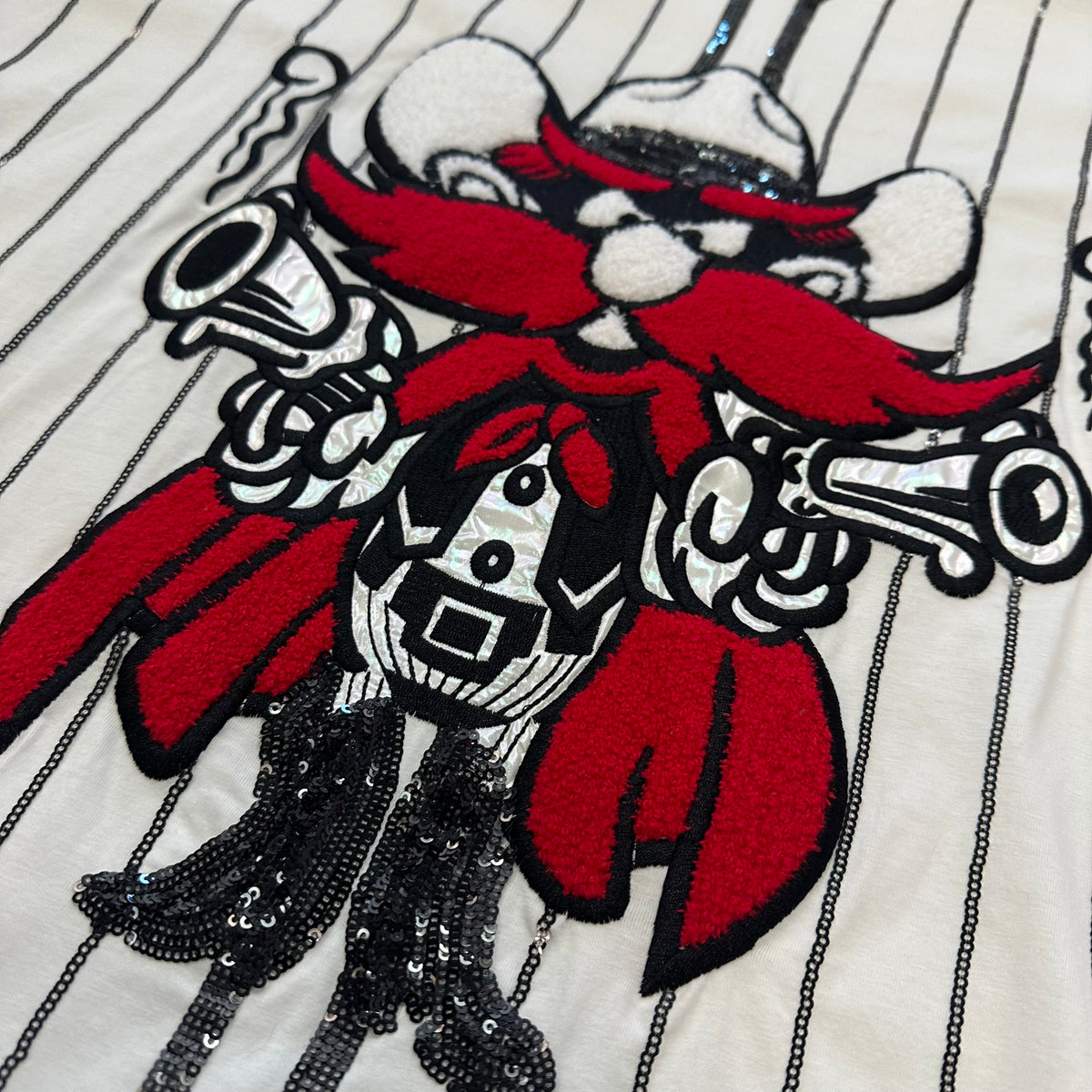 QUEEN OF SPARKLES TEXAS TECH RED RAIDER SHIRT NWOT 100 XXL