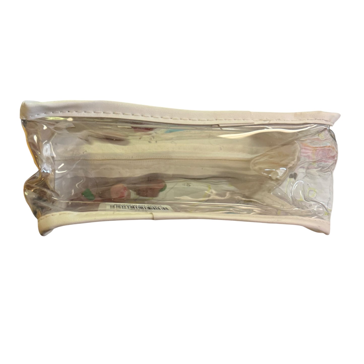 CLEAR WHITE POUCH PURSE NO STRAP 263 OS