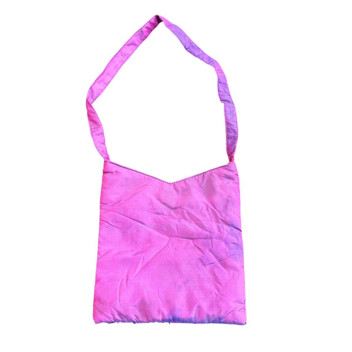 SILK BEADED PURPLE SMALL PURSE 72