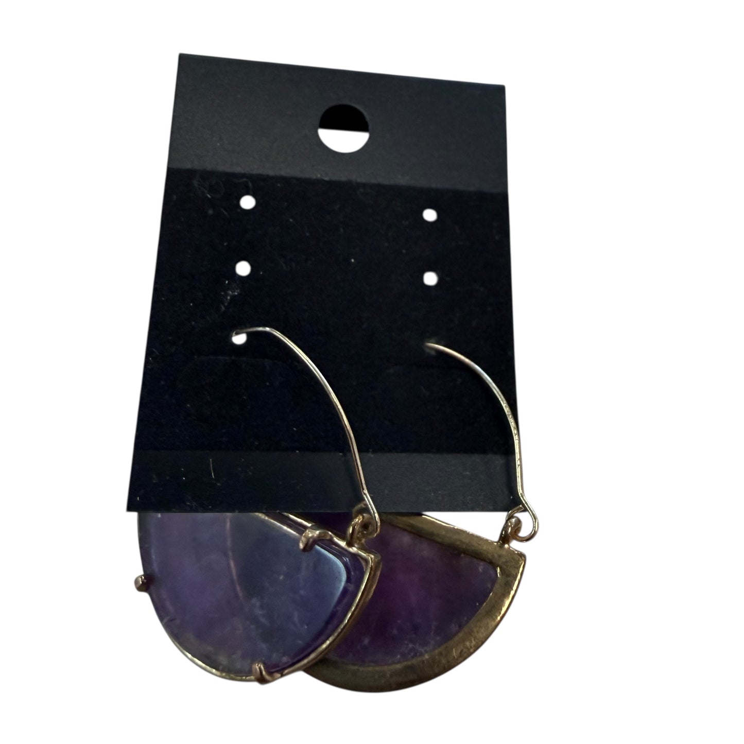 PURPLE GOLD EARRINGS 227