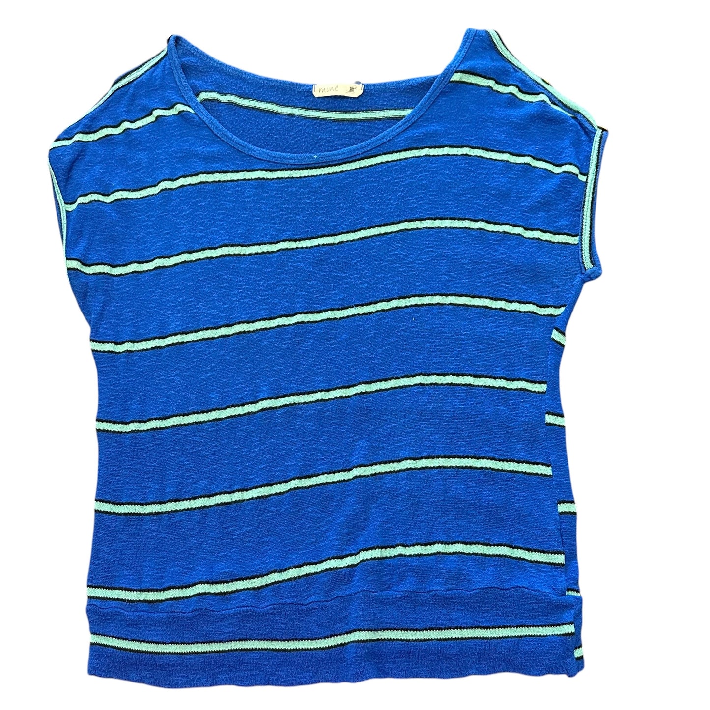 MINE BLUE MINT STRIPPED SHIRT 100 SMALL