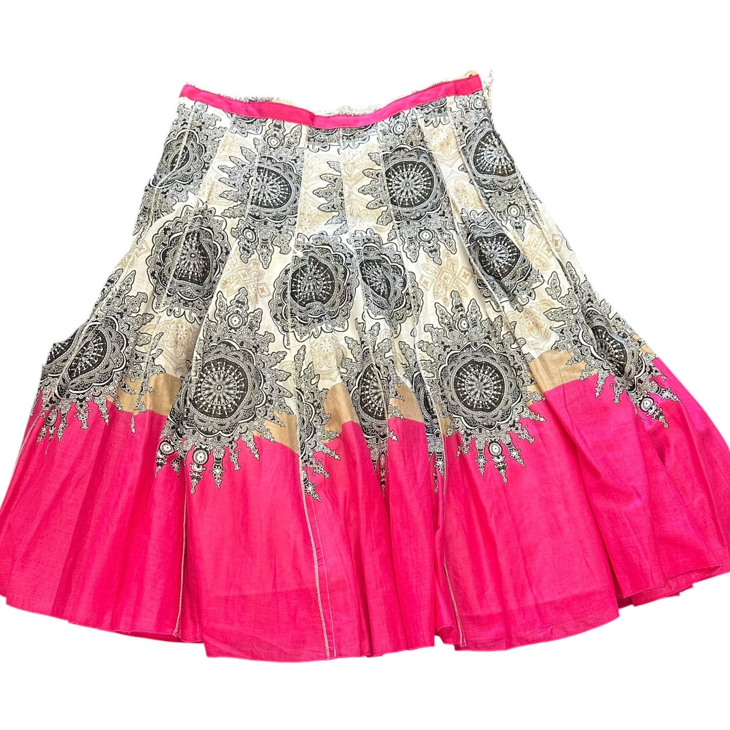 FOCUS LIFESTYLE BLACK WHITE PINK DRESS COTTON Y2K 100 SZ 8