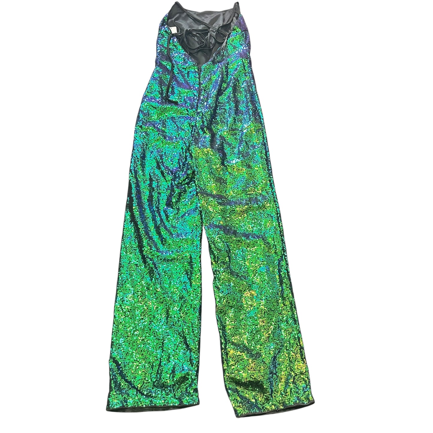 SHEIN SEQUINS GREEN JUMPSUIT 251 SMALL