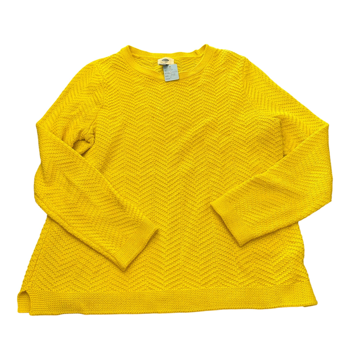 OLD NAVY YELLOW KNIT SWEATER 100 LARGE