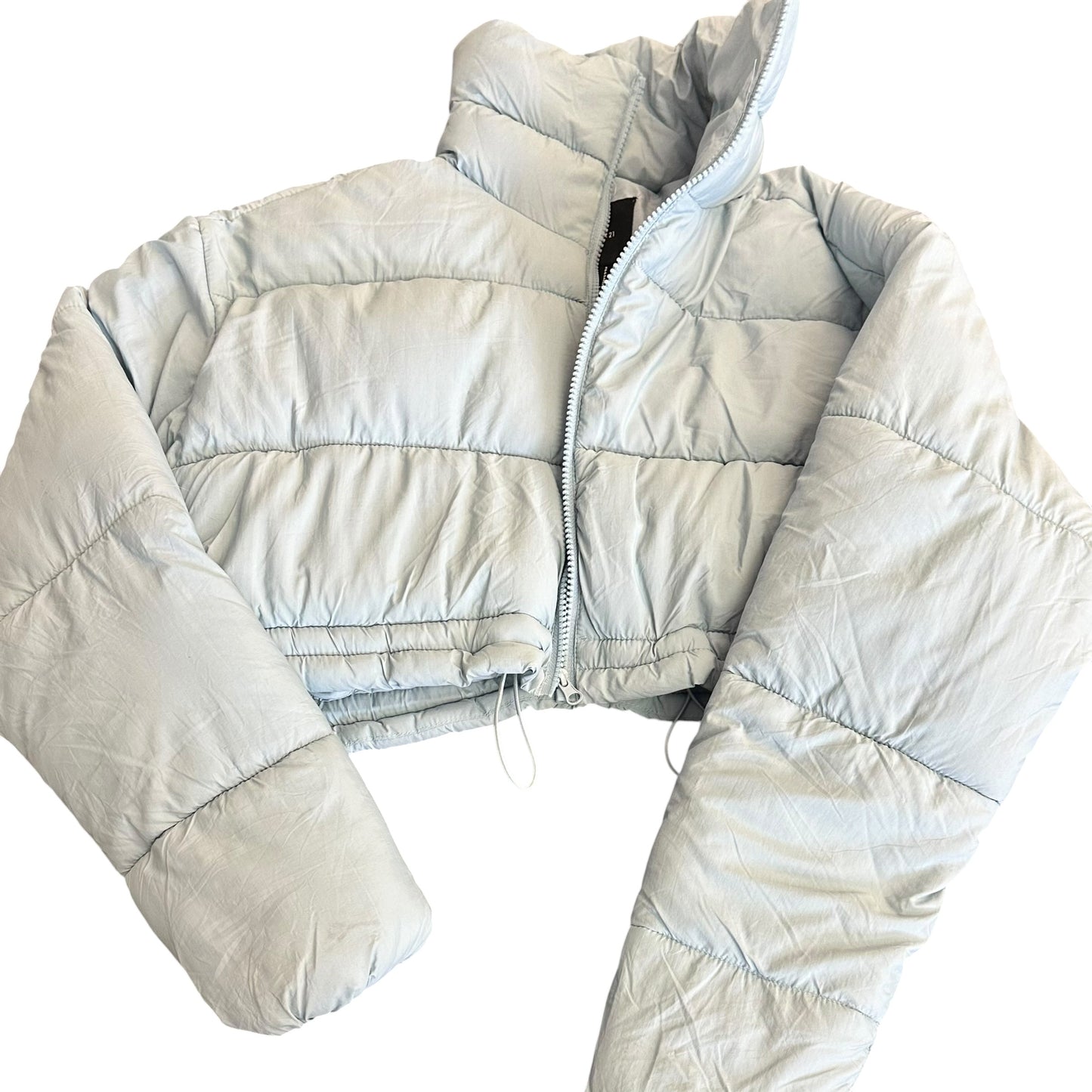 FOREVER 21 LIGHT BLUE PUFFER JACKET 215 SMALL