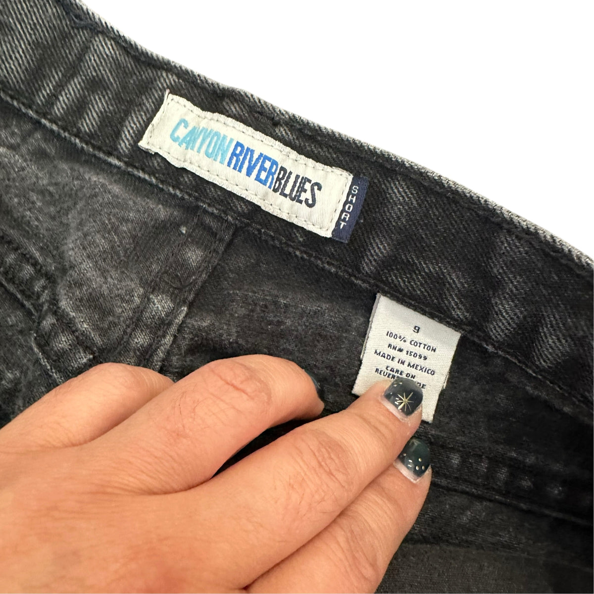 CANYON RIVER BLUES VINTAGE DENIM BLACK JEANS 289 SZ 8