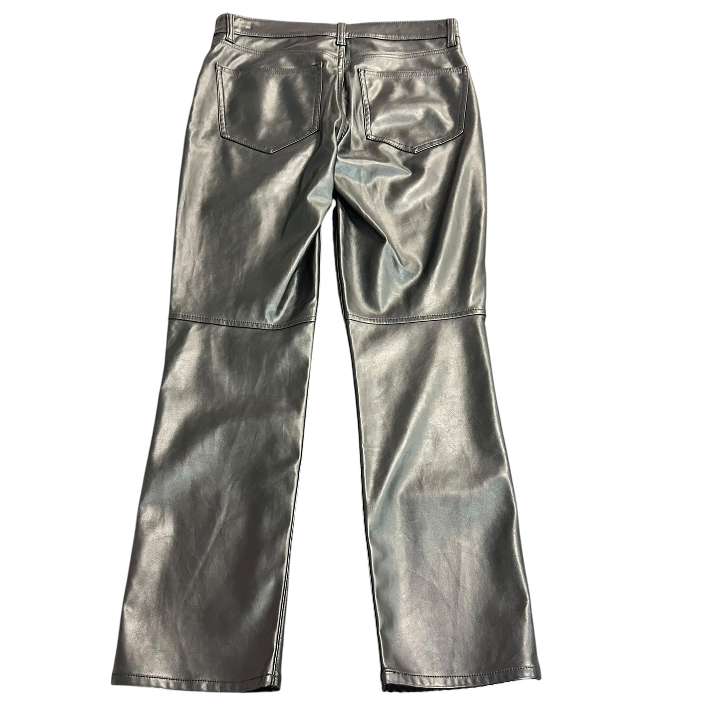 GAP VINTAGE SLIM HIGH RISE BLACK FAUX LEATHER PANTS 251 SZ 4