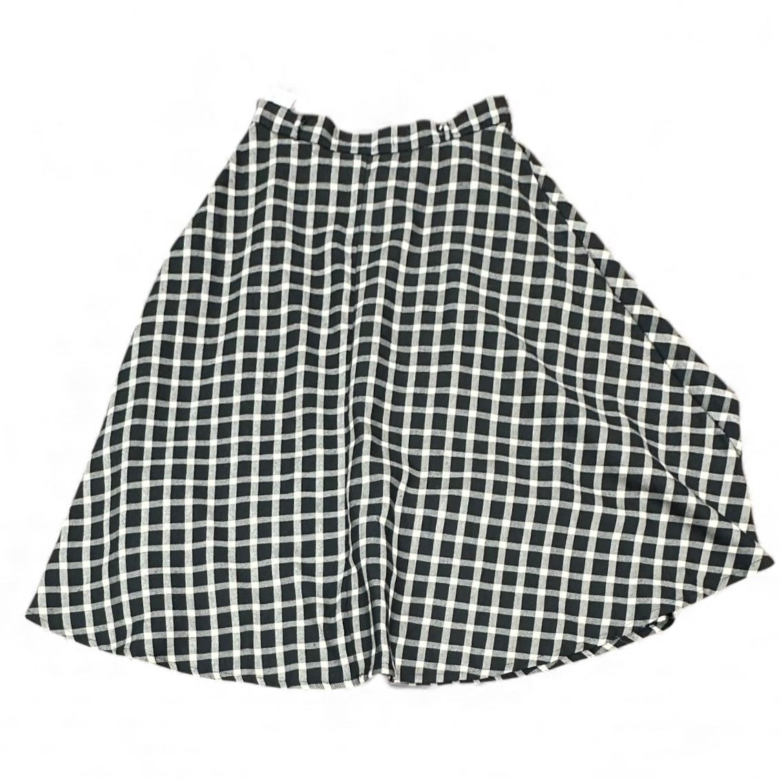 J ROBERTS BLACK TAN MIDI SKIRT 164 SMALL