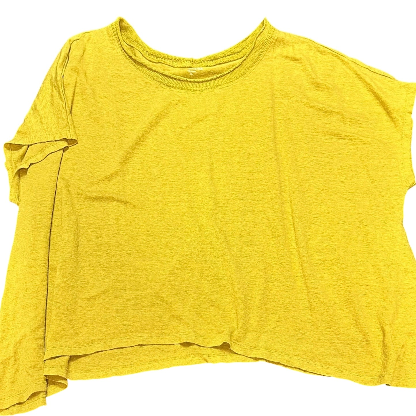 EILEEN FISHER GREEN 100% LINEN BLOUSE 100 XL