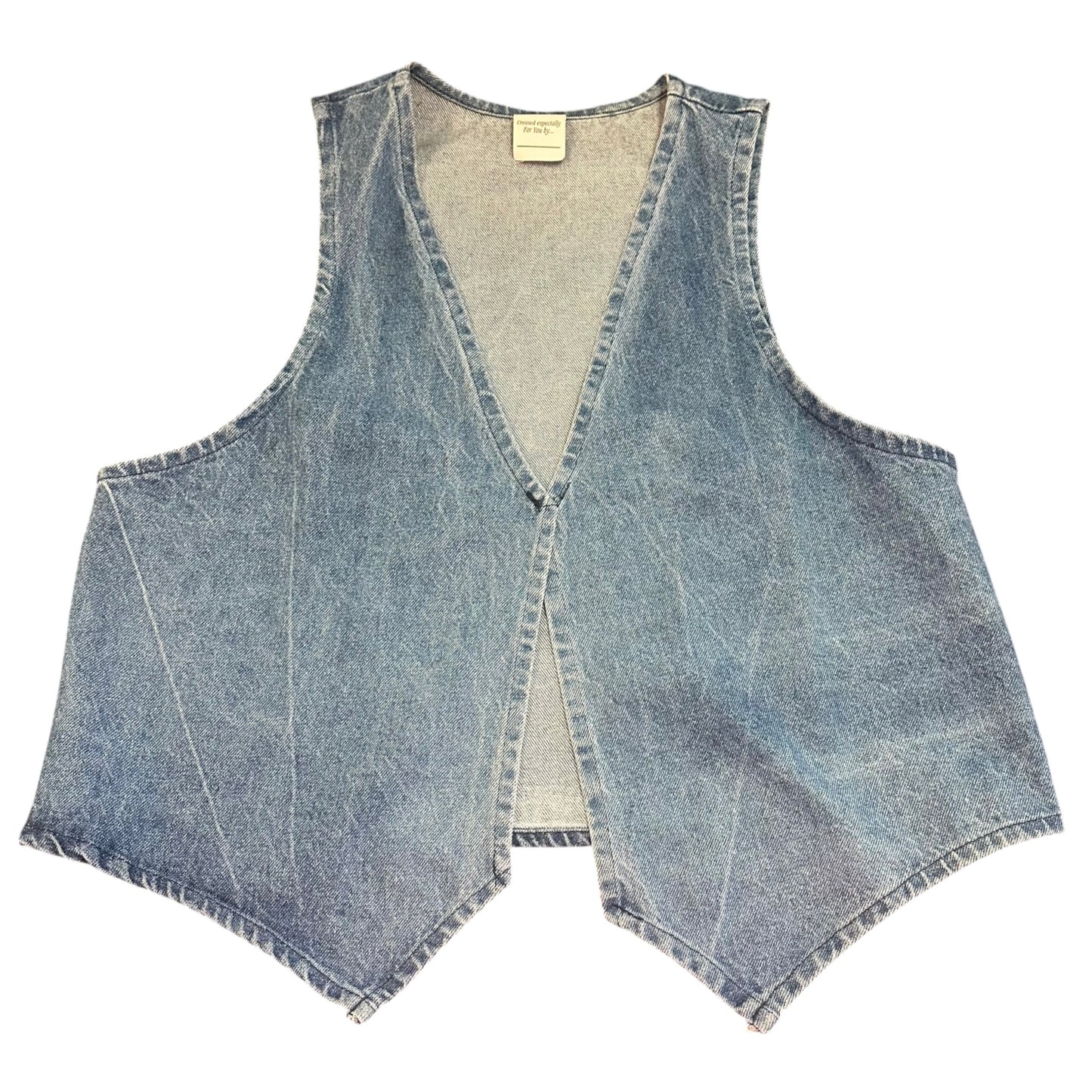 VINTAGE 100% COTTON DENIM VEST 100 XL