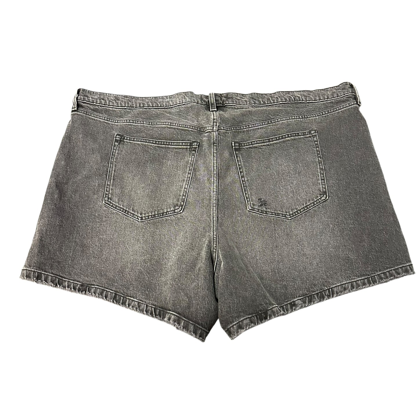 ABERCROMBIE & FITCH THE DAD SHORT HIGH RISE BLACK DENIM NWT 100 SZ 24