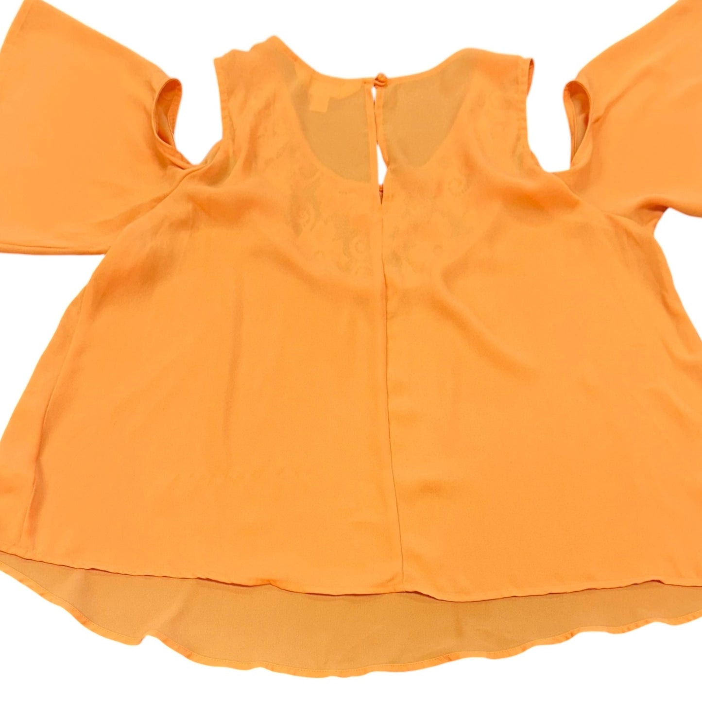 DECREE ORANGE COLD SHOULDER BLOUSE 229 XL
