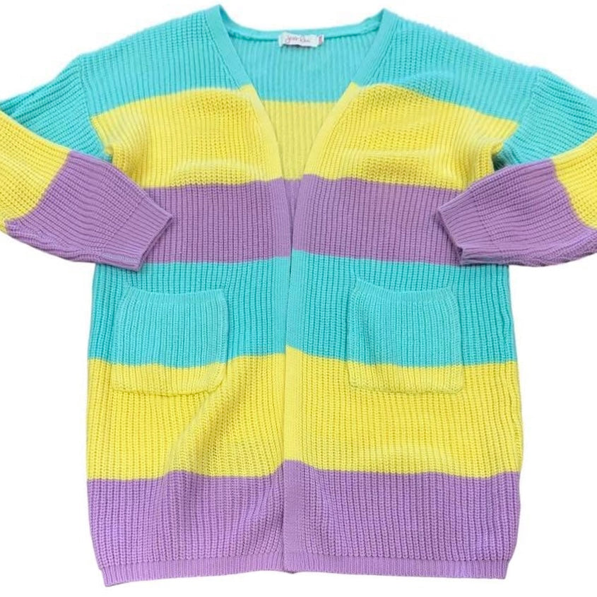 JESS LEA COLORFUL CARDIGAN 100 S/M