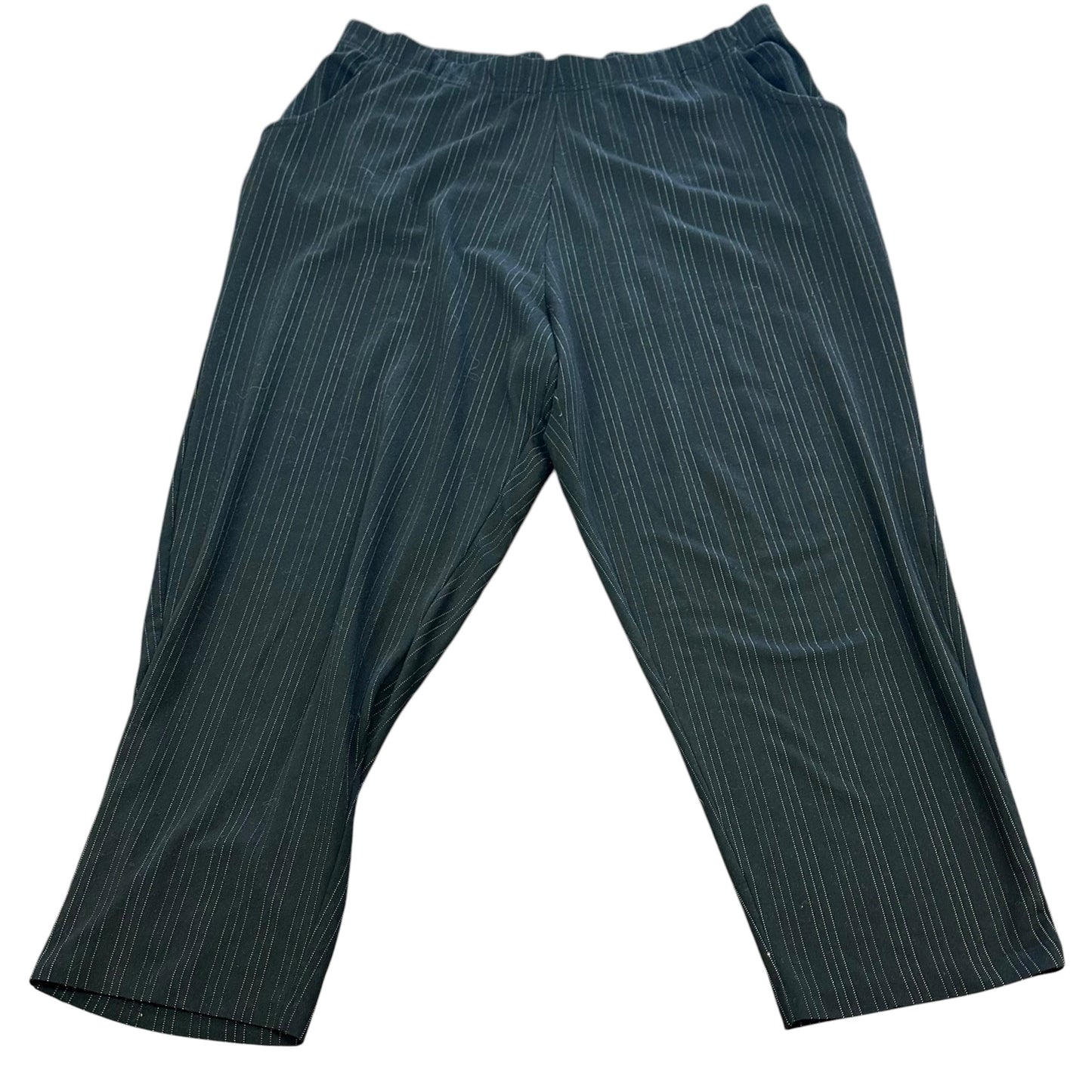 WHITE STAG BLACK PULL ON PANTS 85 2X