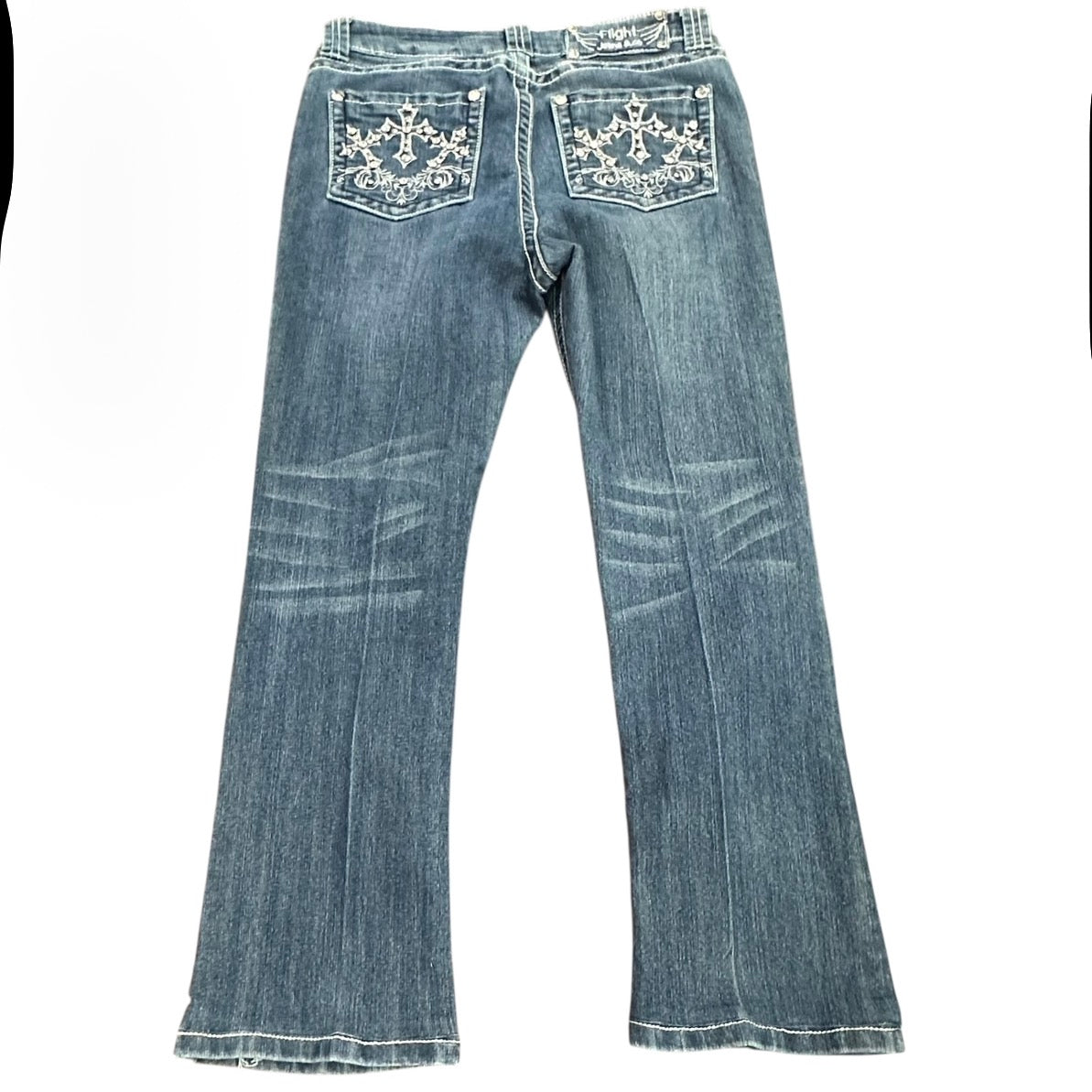 FLIGHT BLUE JEANS DENIM BOOTCUT 100 MEDIUM 10/30