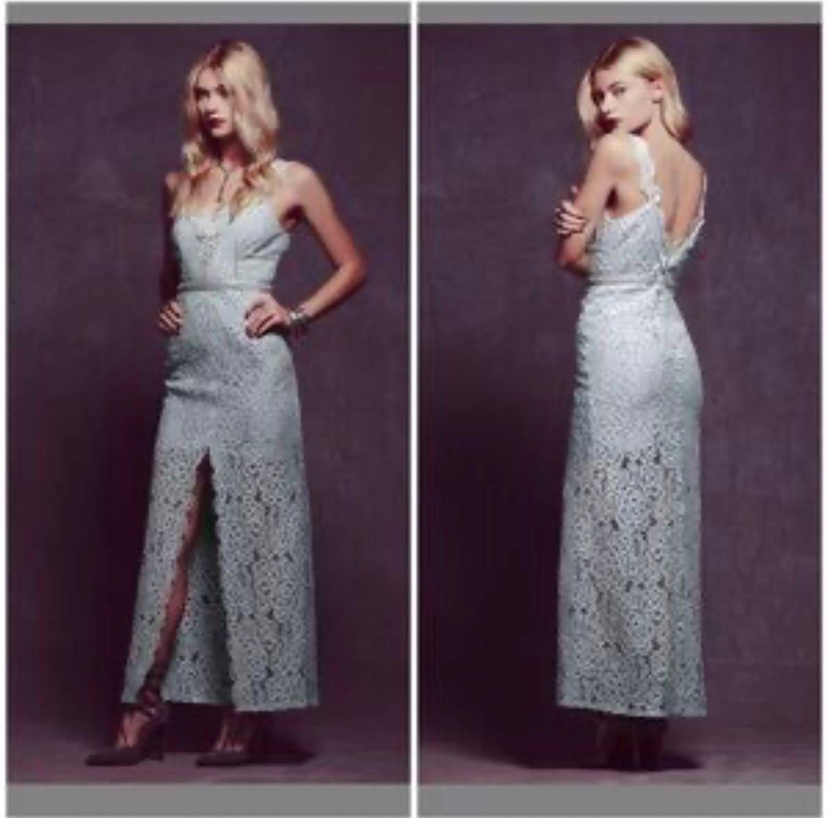 FREE PEOPLE LACE FULL LENGTH DRESS 100 Sz 0