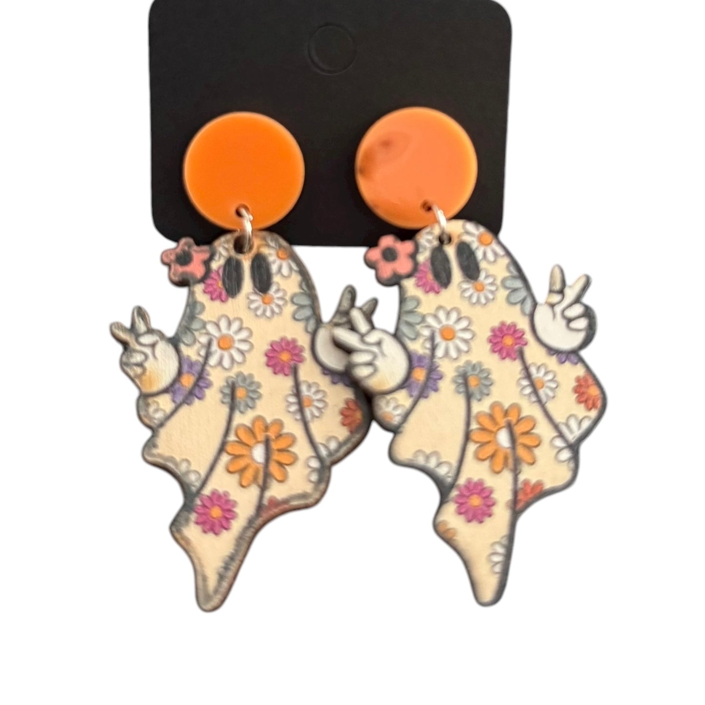 FLORAL HIPPIE GHOST EARRINGS 100