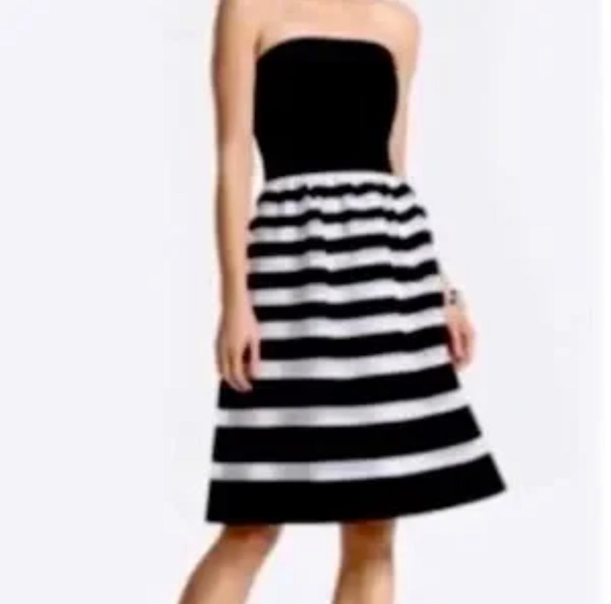 WHITE HOUSE BLACK MARKET STRAPLESS DRESS 241 MEDIUM