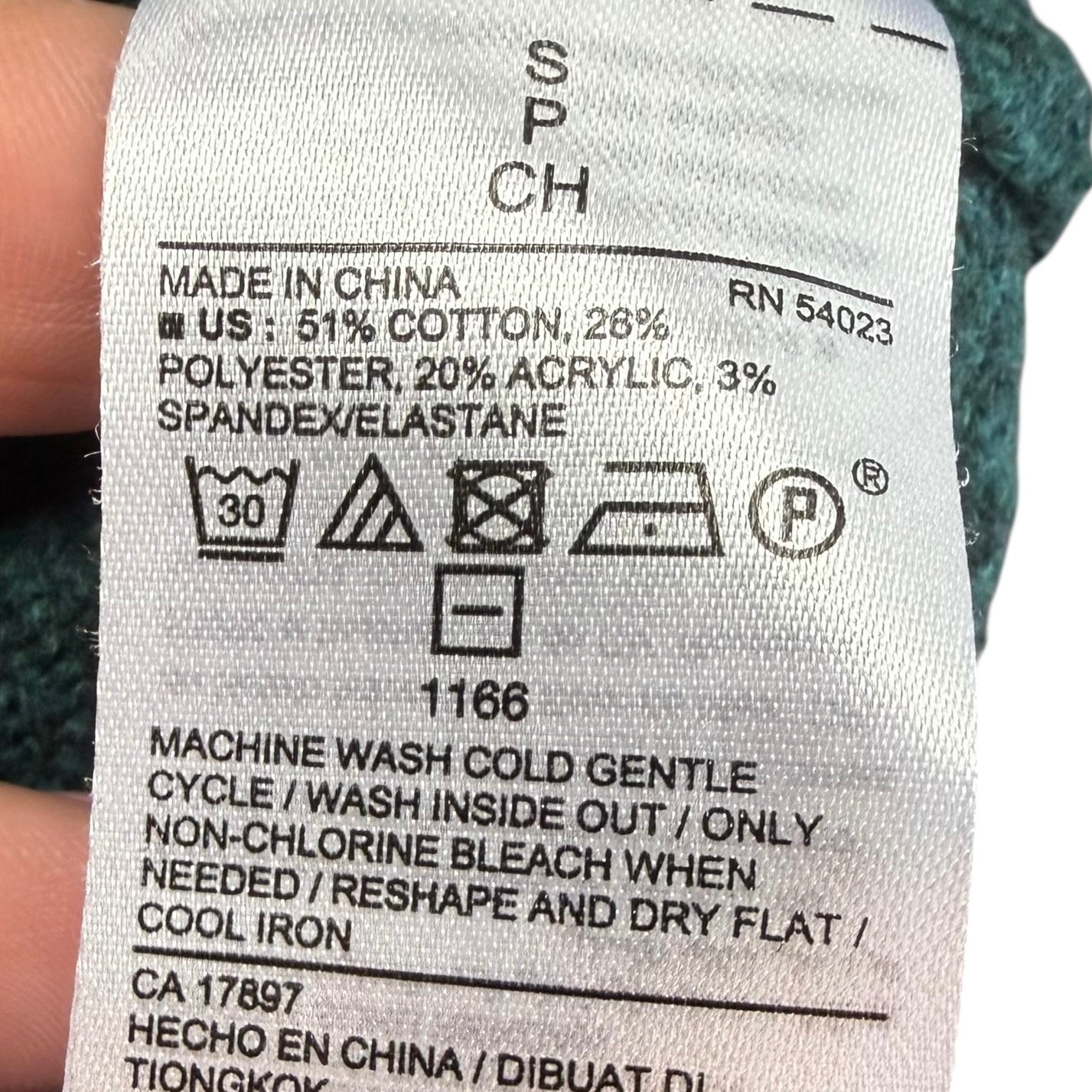 OLD NAVY GREEN MOCKNECK SWEATER 245 SMALL