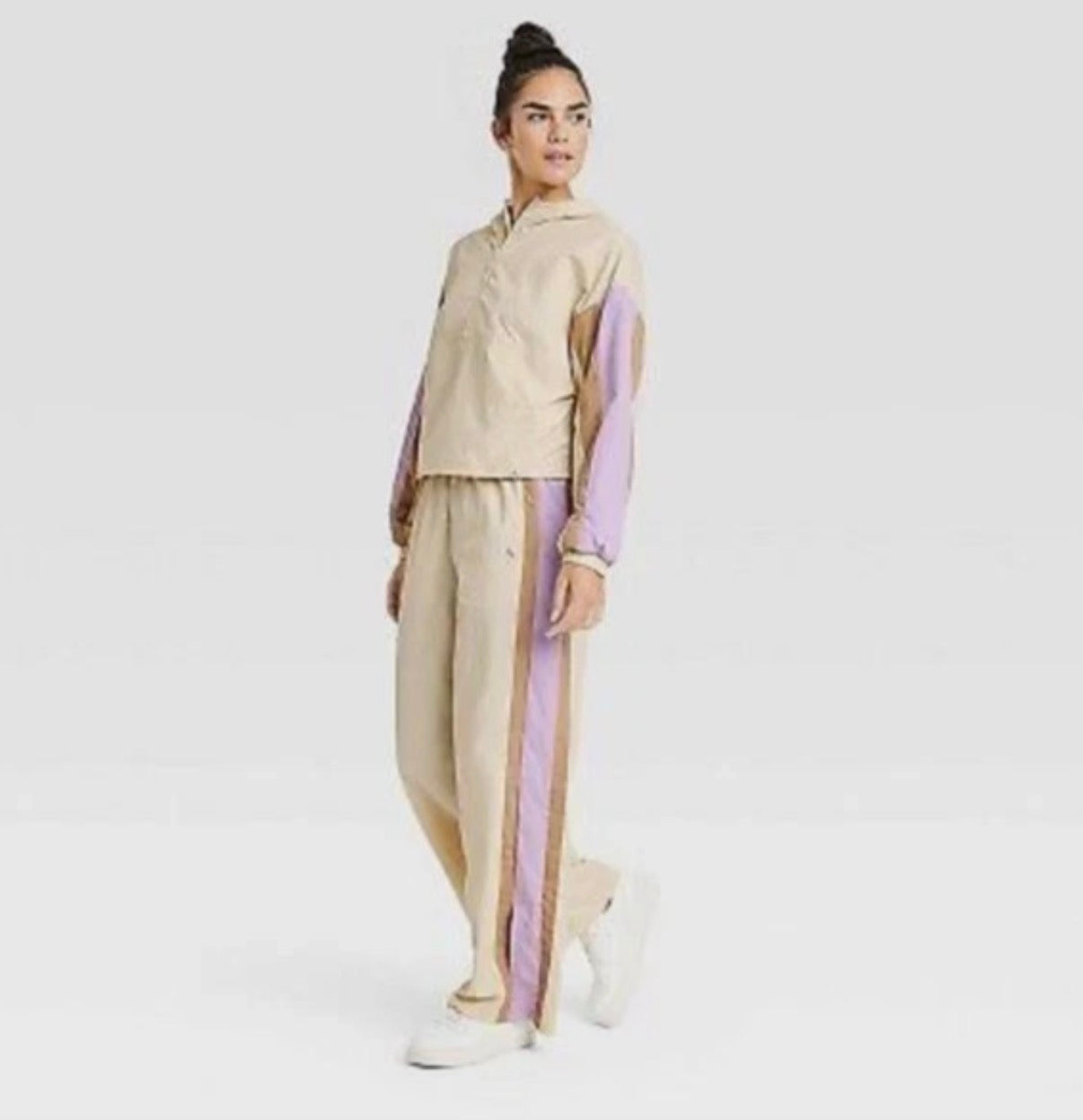 JOYLAB 2 PC WINDBREAKER SET BEIGE 100 LARGE