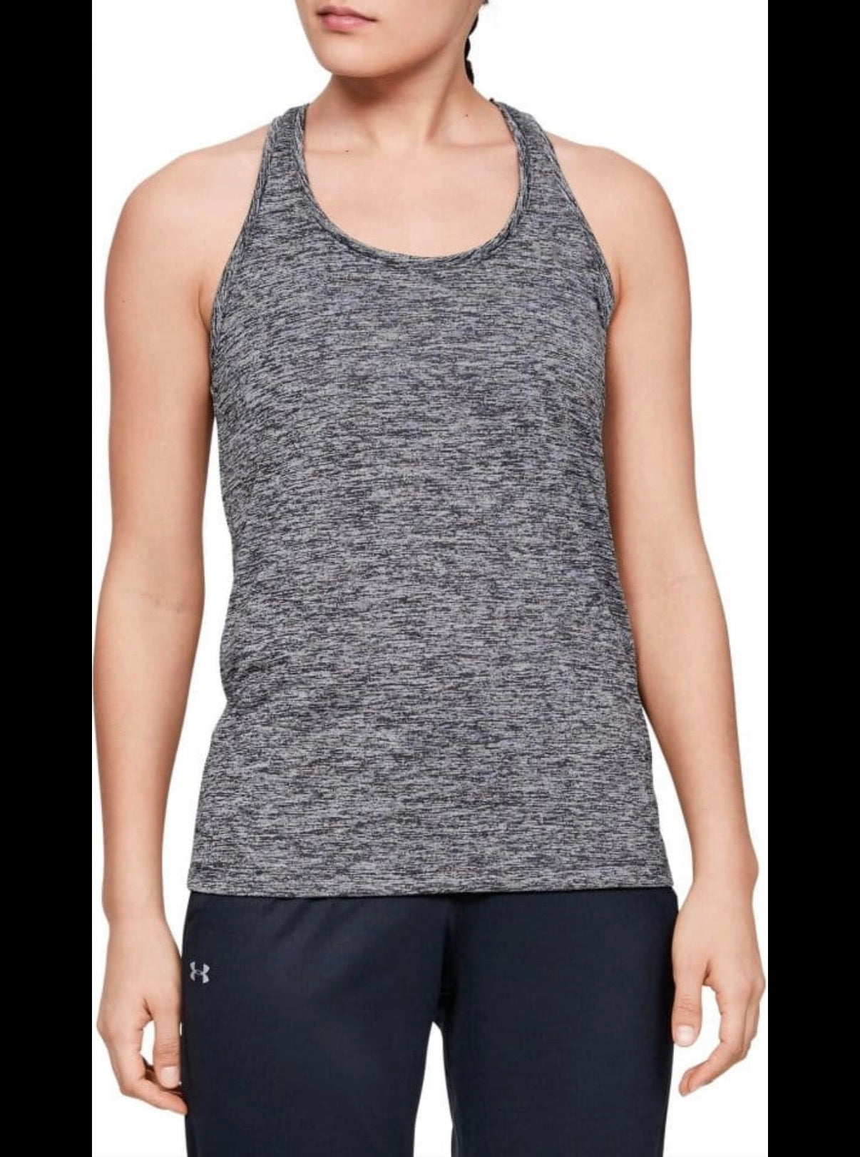 UA BLACK WHITE ACTIVE TANK TOP 223 SMALL