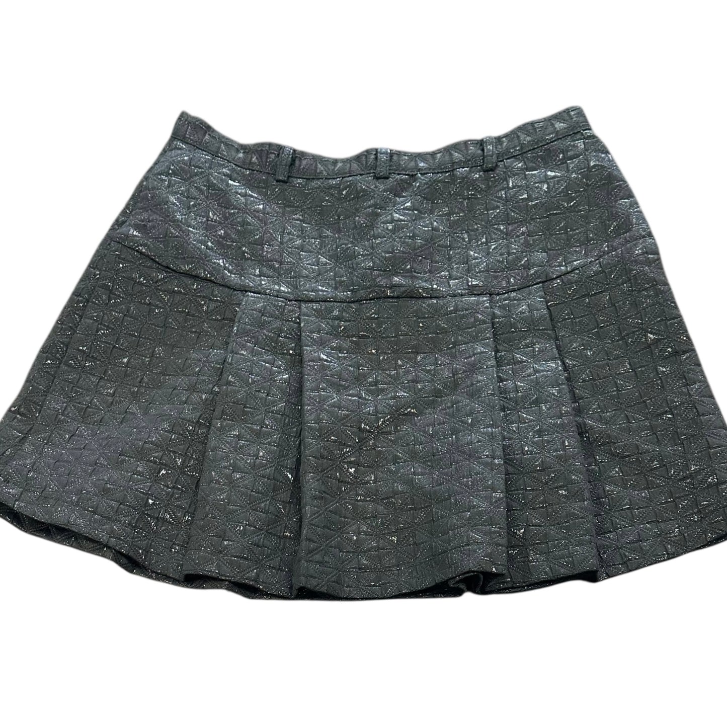 LILY WHITE BLACK PLEATED SKIRT 196 LARGE