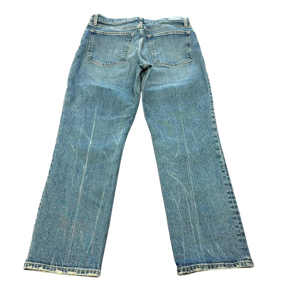 EXPRESS MODERN STRAIGHT BLUE JEANS 26 LIKE NEW SZ 12