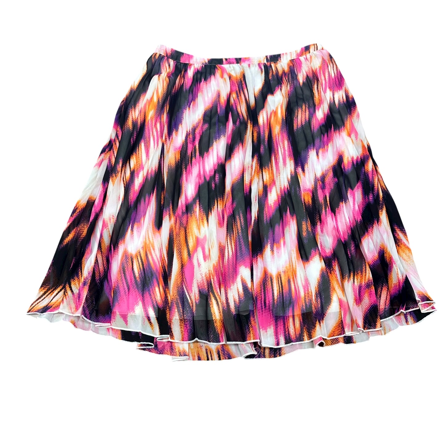 WORTHINGTON COLORFUL PLEATED SKIRT 2 Sz 10