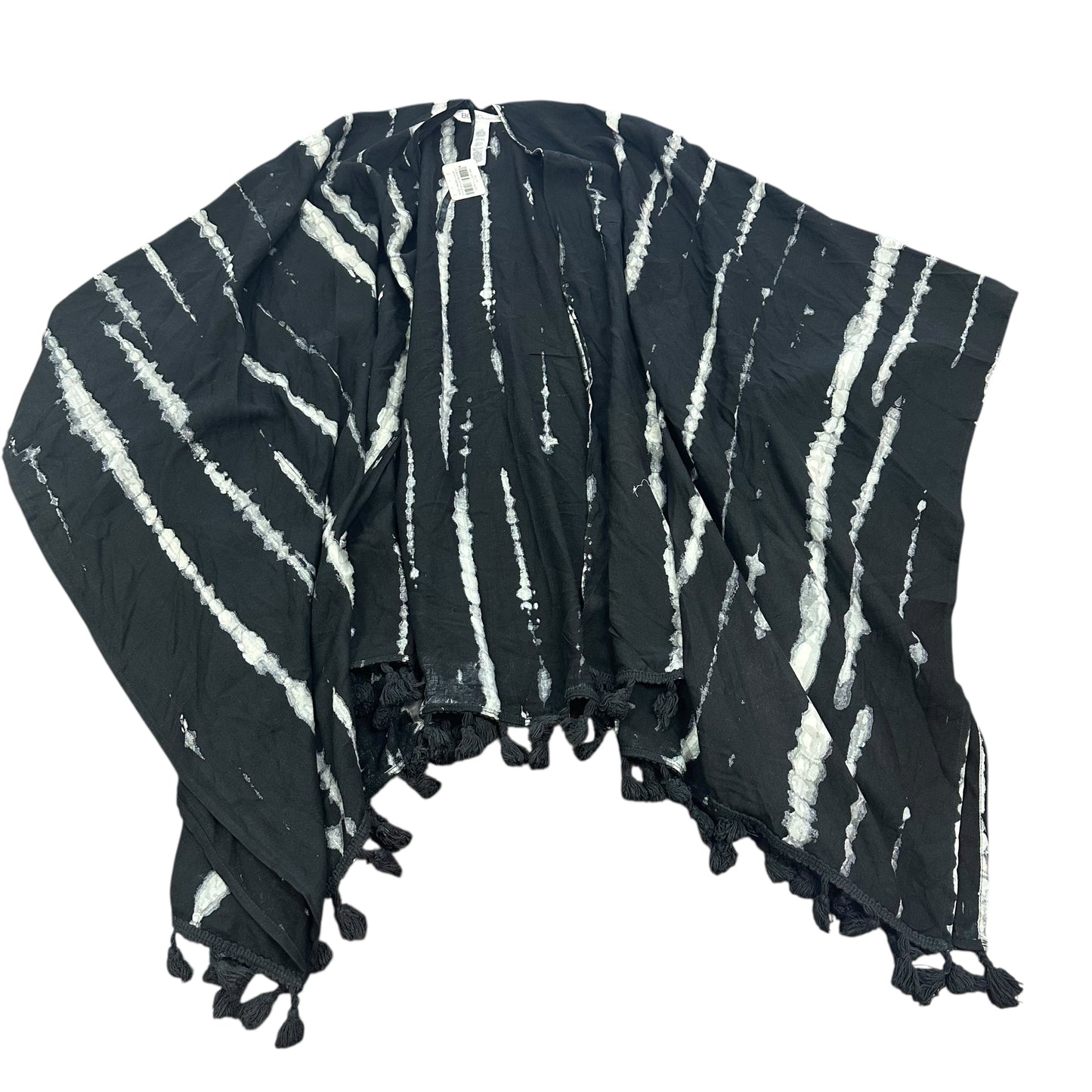 BCBGENERATION BLACK GRAY KIMONO OSFM