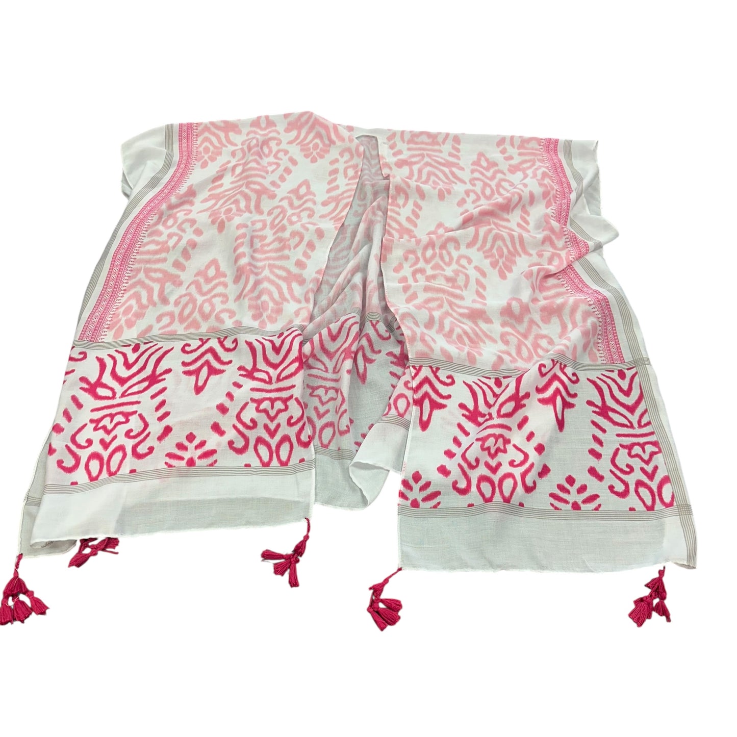 DO EVERYTHING IN LOVE PINK WHITE KIMONO 185 NWOT OSFM