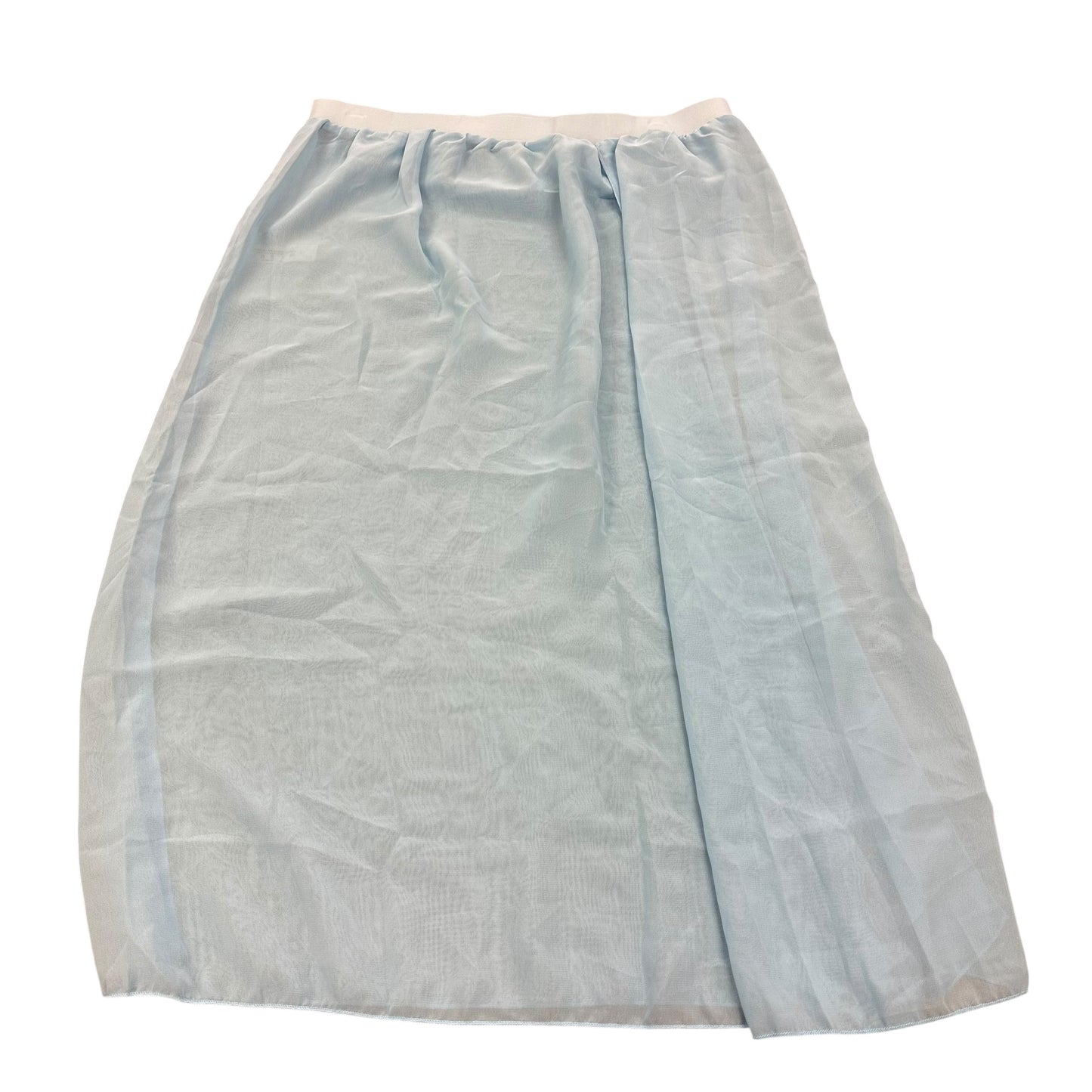 LIGHT BLUE SEMI SHEER SWIMSUIT COVERUP SKIRT LARGE