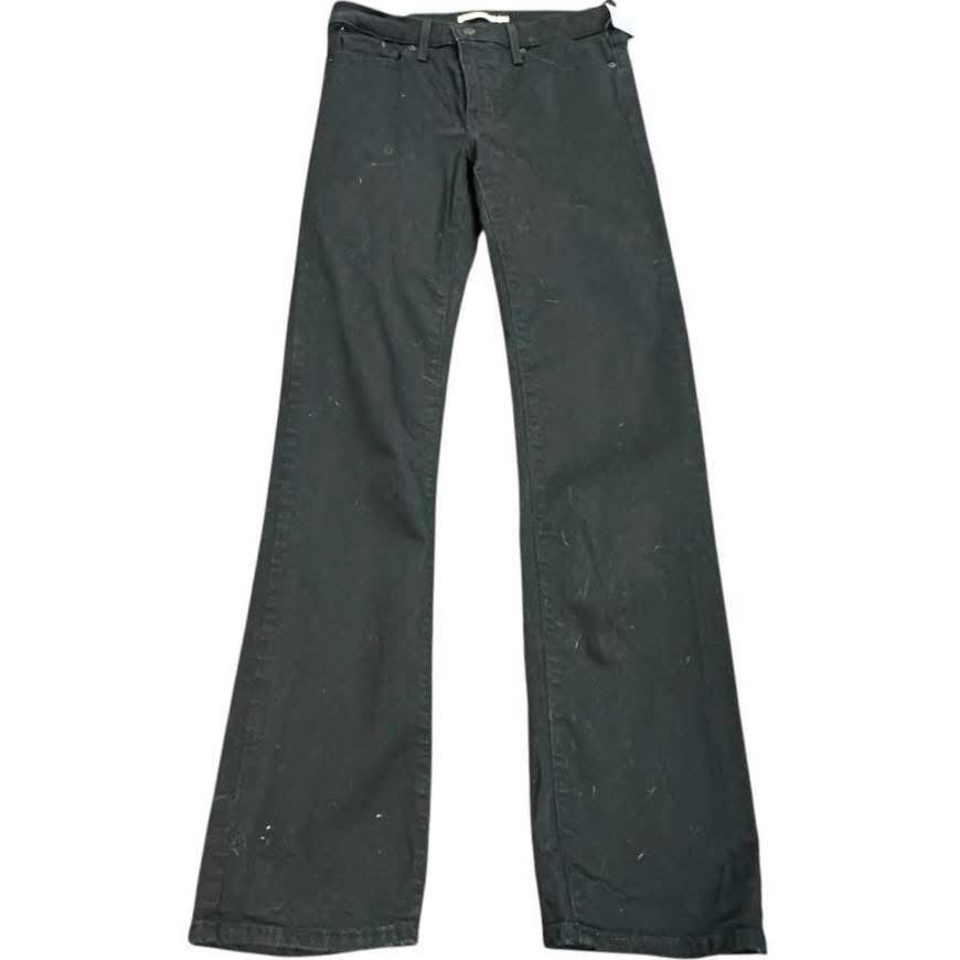 LEVI STRAUSS 314 SHAPING STRAIGHT BLACK DENIM JEANS 233 Sz 28 $16.99