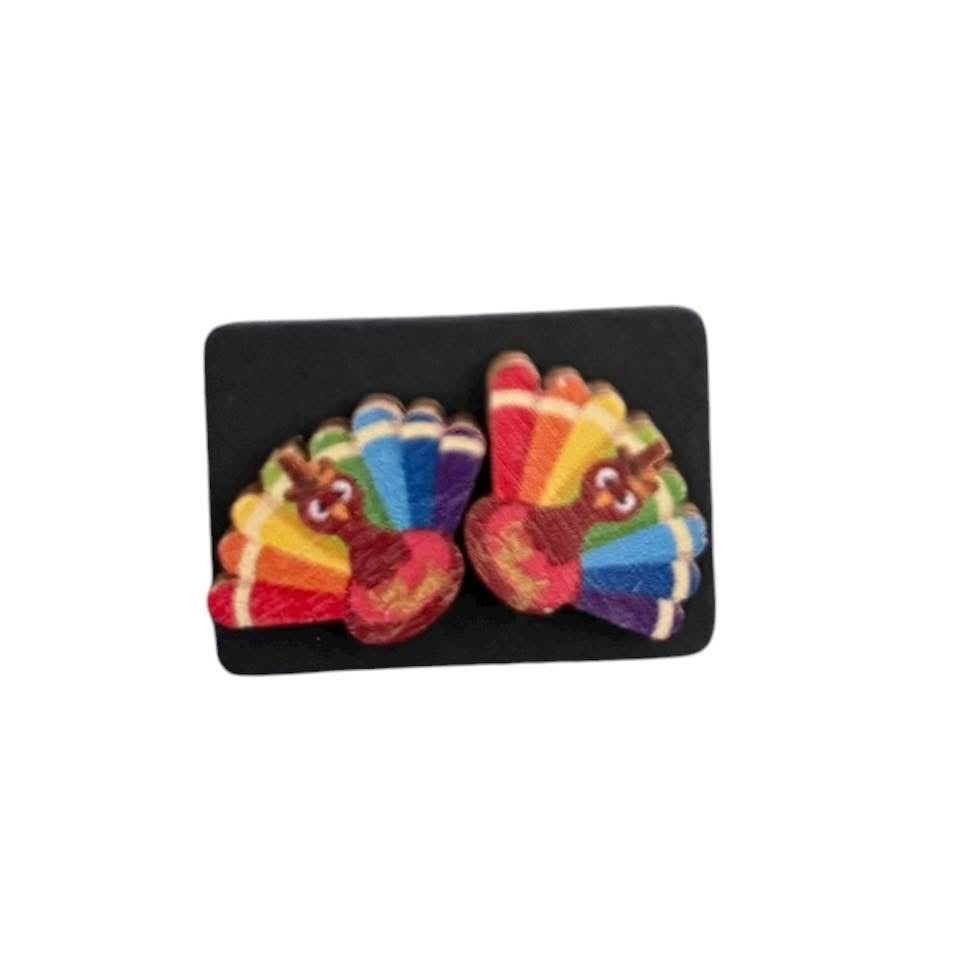 RAINBOW TURKEY EARRINGS