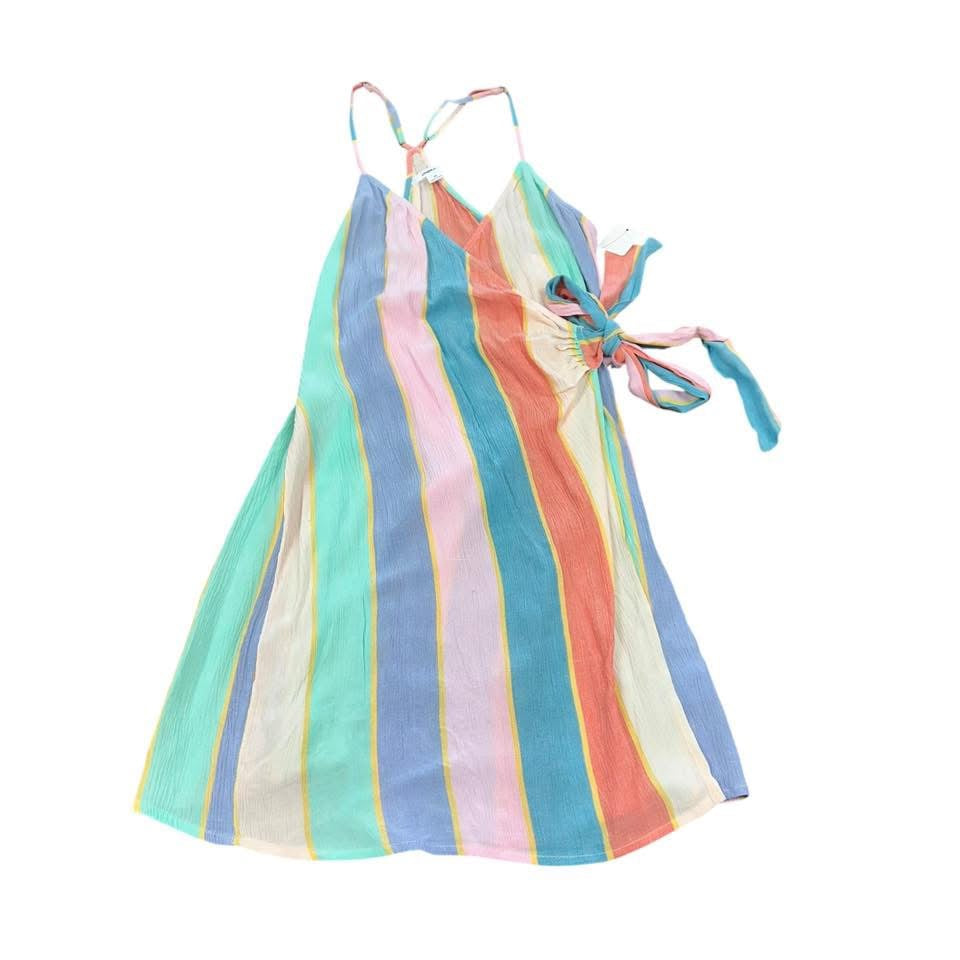 O’NEIL COLORFUL MARLO WRAP DRESS 27 NWT MEDIUM