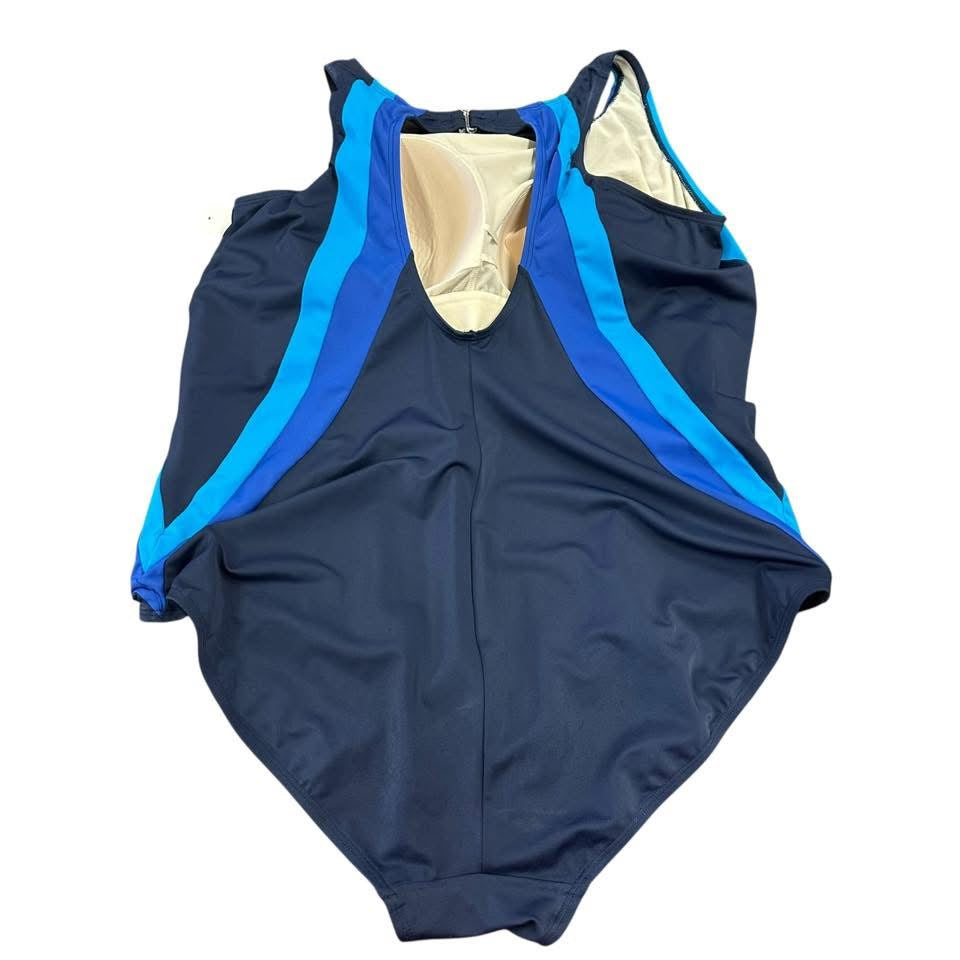 SWIMSUIT FOR ALL NAVY BLUE ONE PIECE 137 SZ 26