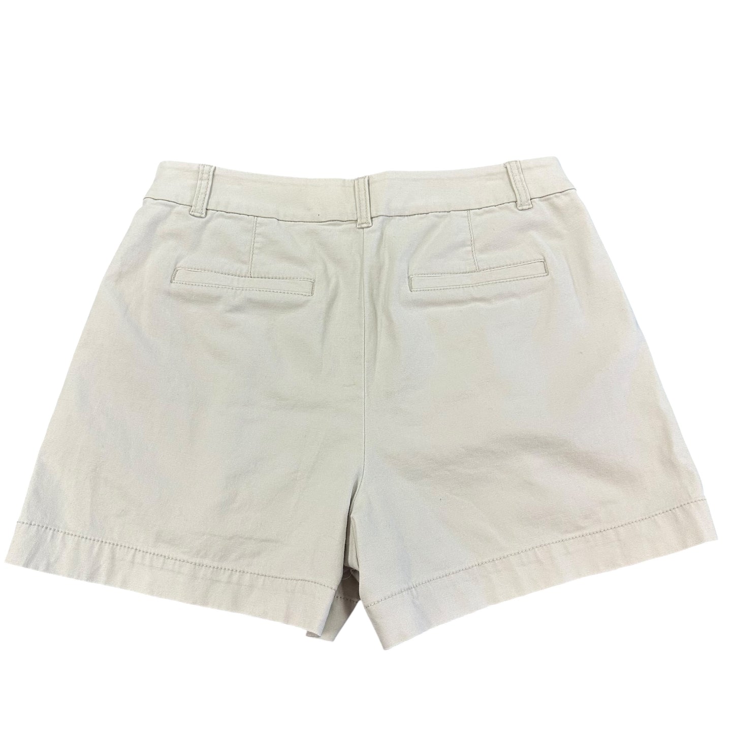 LOFT PLEATED HIGH WAISTED KHAKI SHORTS 38 Sz 6
