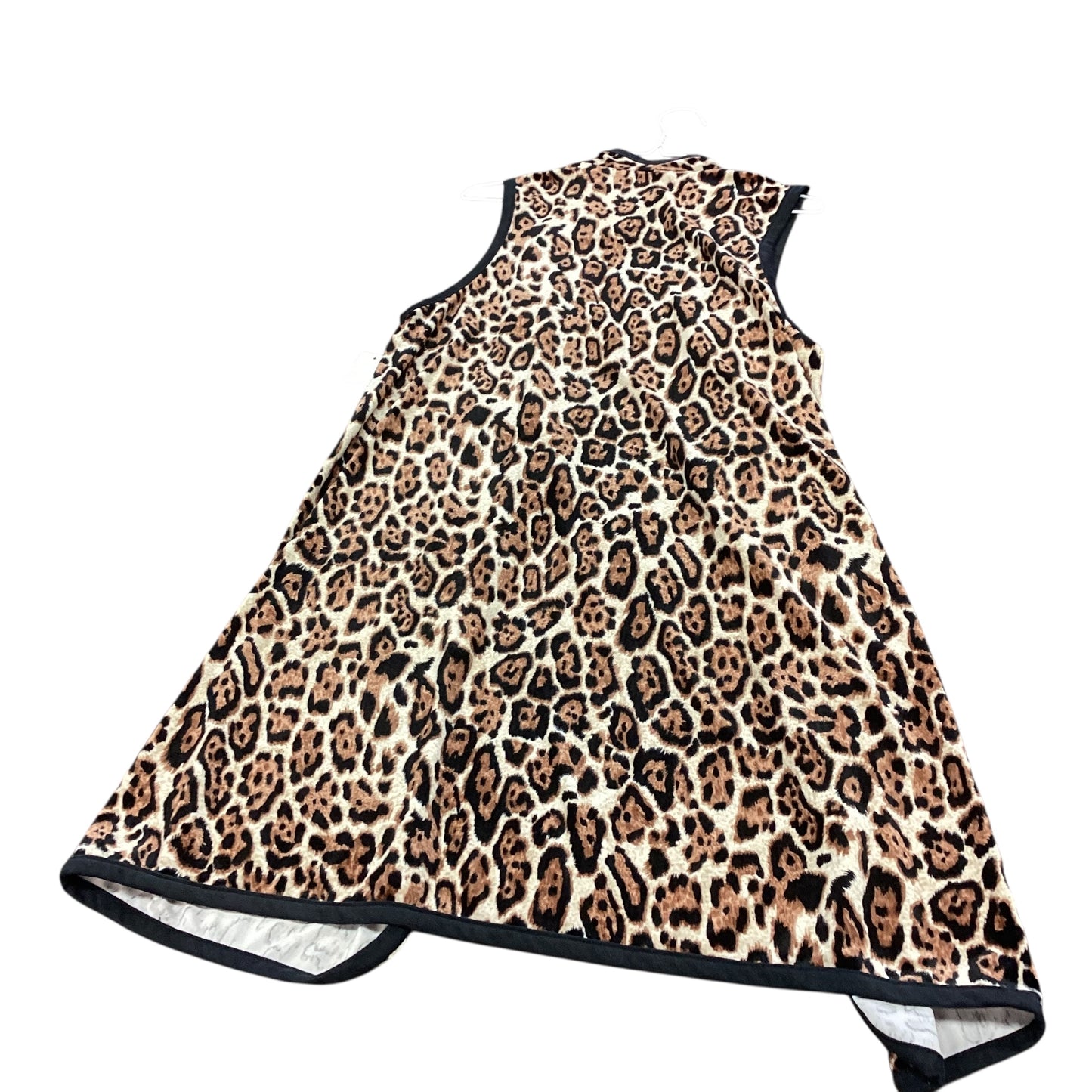 ANIMAL PRINT OPEN VEST 217 NWT $30 XL