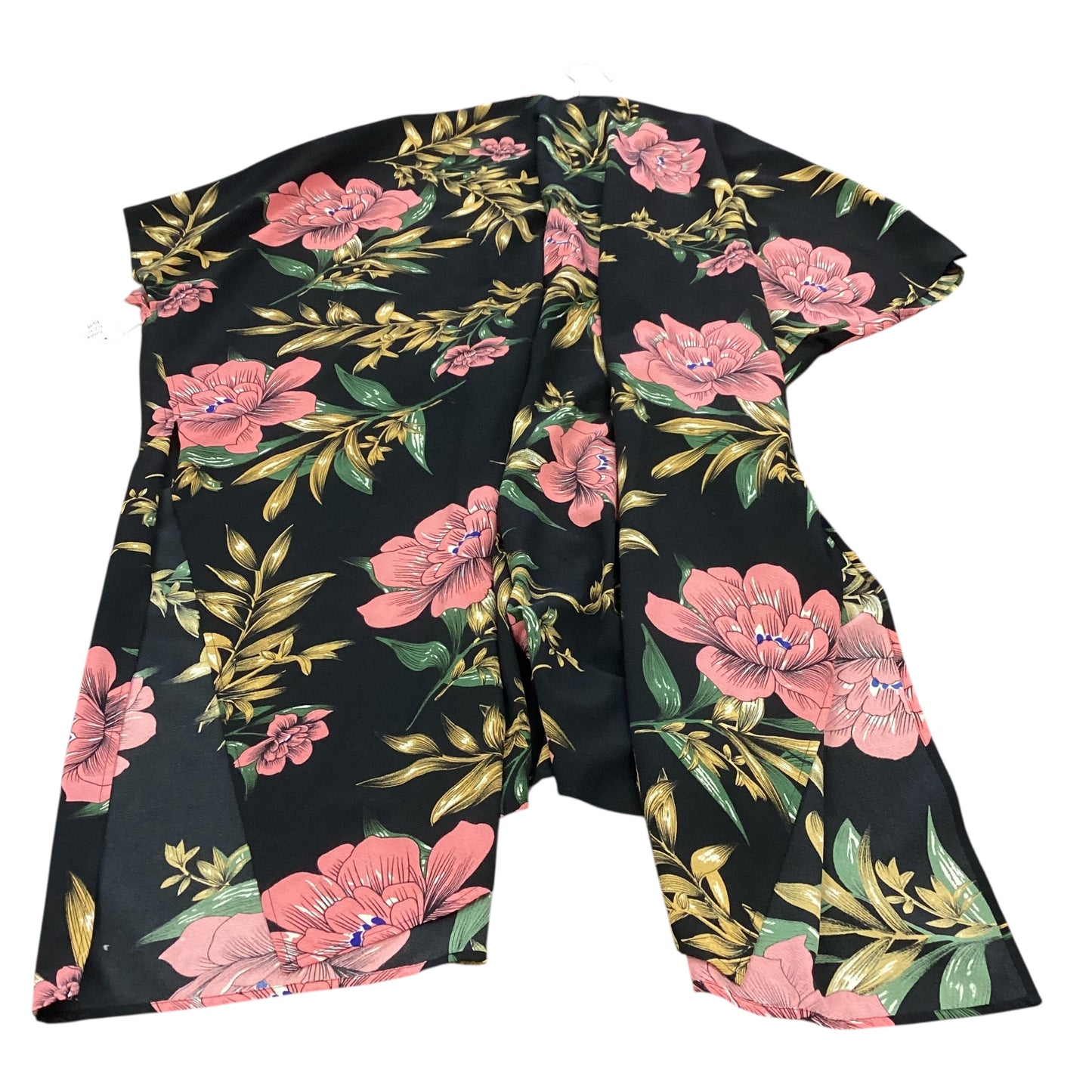 UMGEE BLACK FLORAL KIMONO 7 XL/1XL