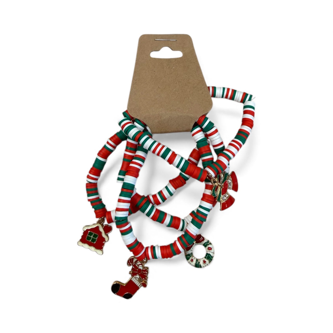 CHRISTMAS BRACELETS SET OF 4 NEW 100