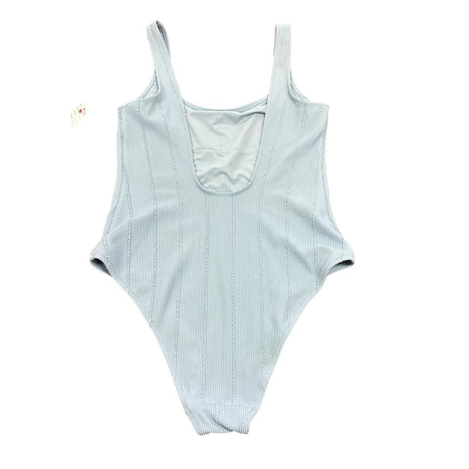 AERIE LIGHT BLUE SWIMSUIT 139 LARGE