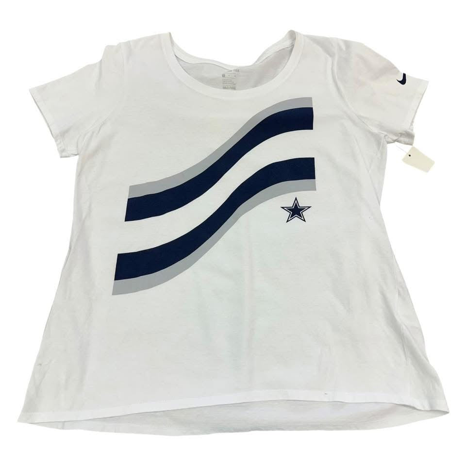 NIKE DALLAS COWBOYS WHITE T-SHIRT 193 MEDIUM