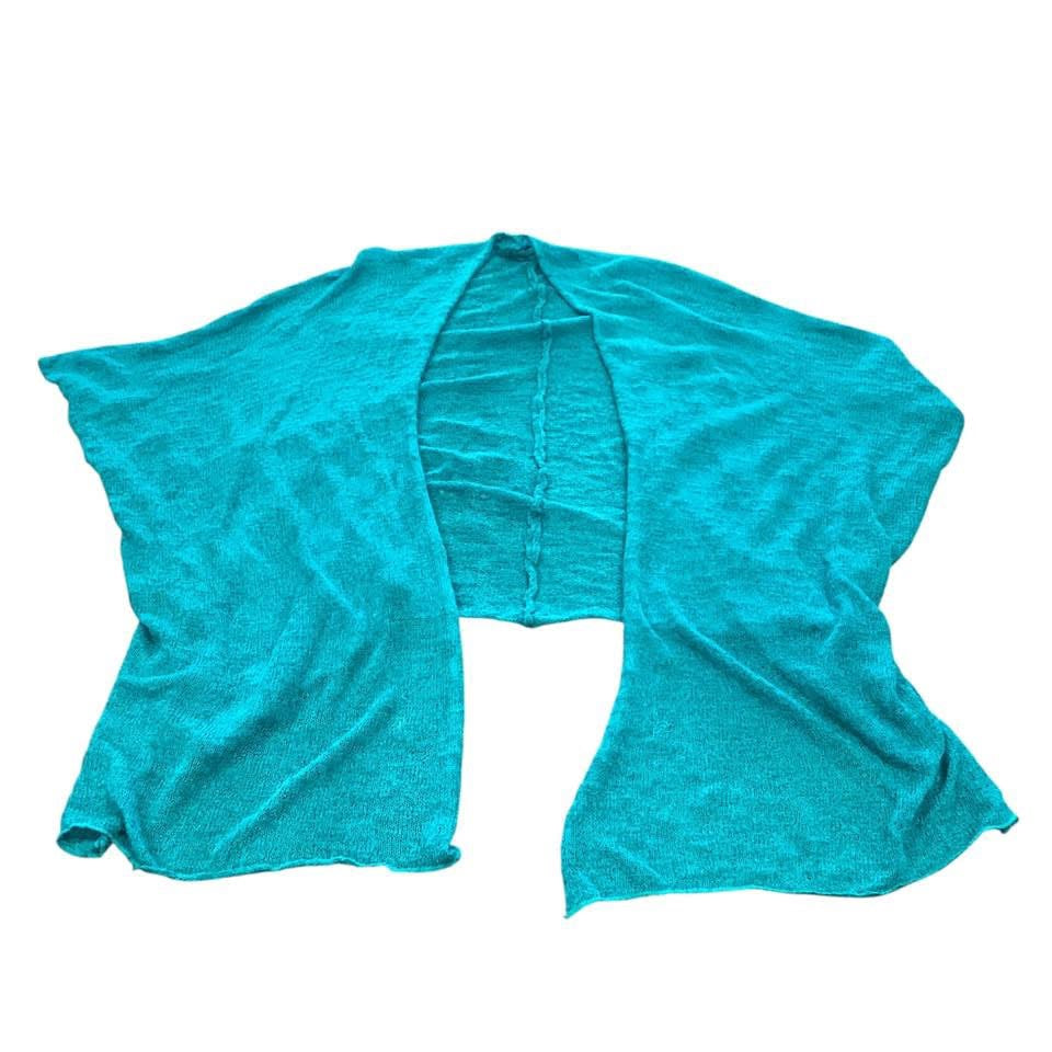 SANTA FE FASHION TEAL KNIT CARDIGAN 227 OSFM