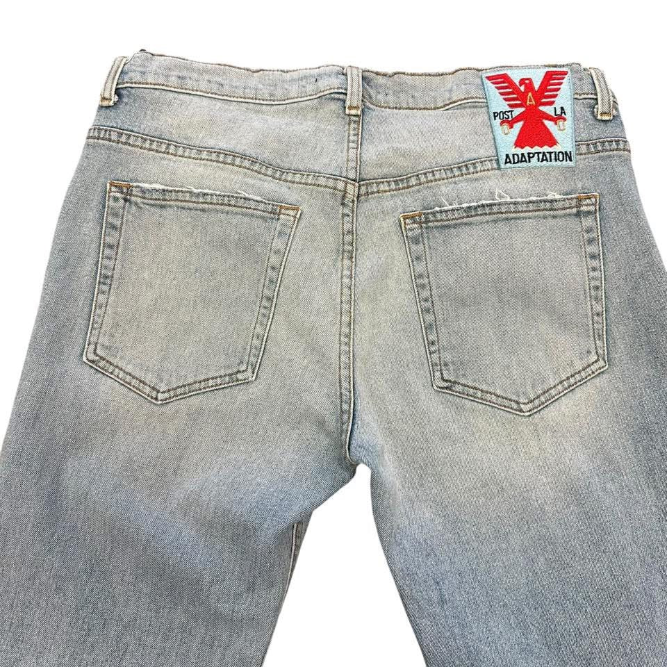 POST LA ADAPTATION STRAIGHT LIGHT WASH JEANS 143 Sz 28