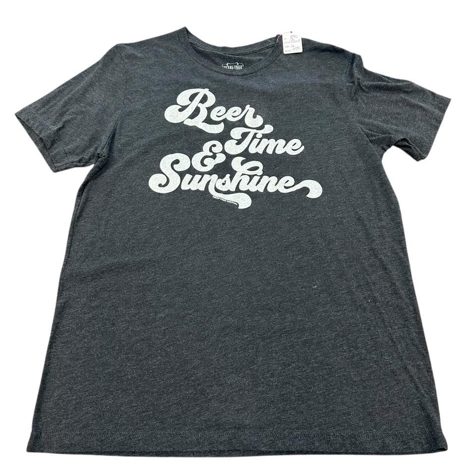 BEER TIME & SUNSHINE T-SHIRT 82 LARGE