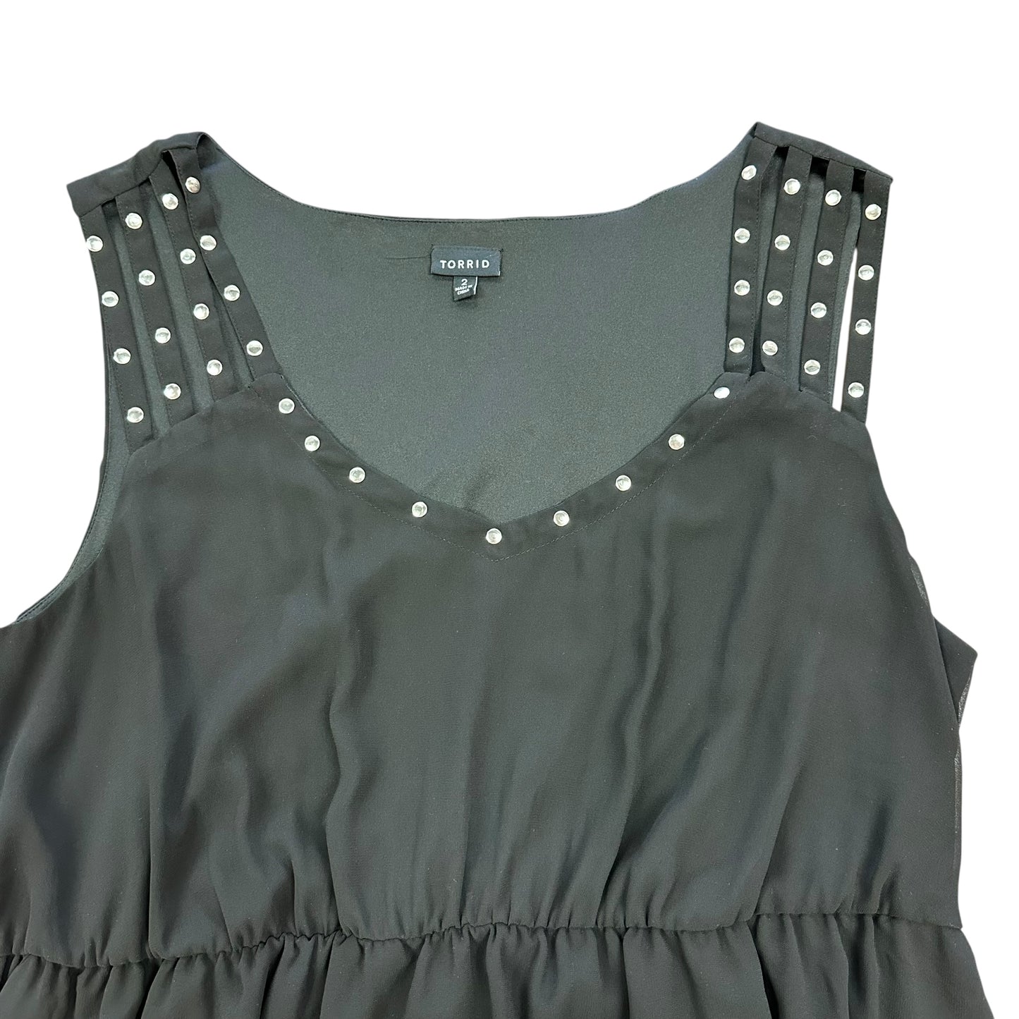TORRID BLACK STUDDED DRESS 123 2X