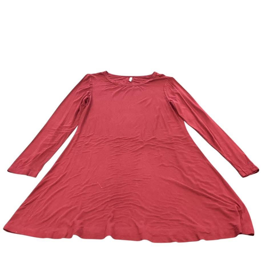 POPYOUNG BRICK RED TUNIC 100 LARGE