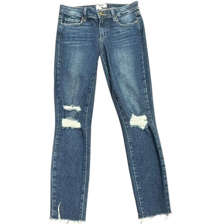 PAIGE BLUE DENIM JEANS VERDUGO ULTRA SKINNY 100 SZ 27